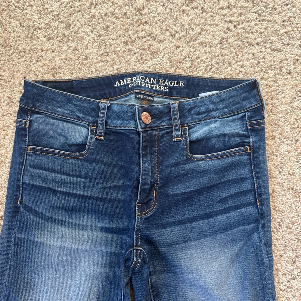 American Eagle Outfitters Women's Blue skinny Jeans
